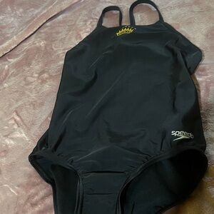 Speedo Womans Black One Piece Swimsuit